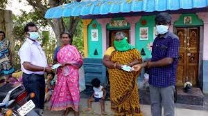 Distribution of large Quantity Of Masks and Sanitizers to Underprivileged  People